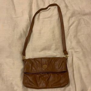 Tory Burch Burch Brown Leather Crossbody